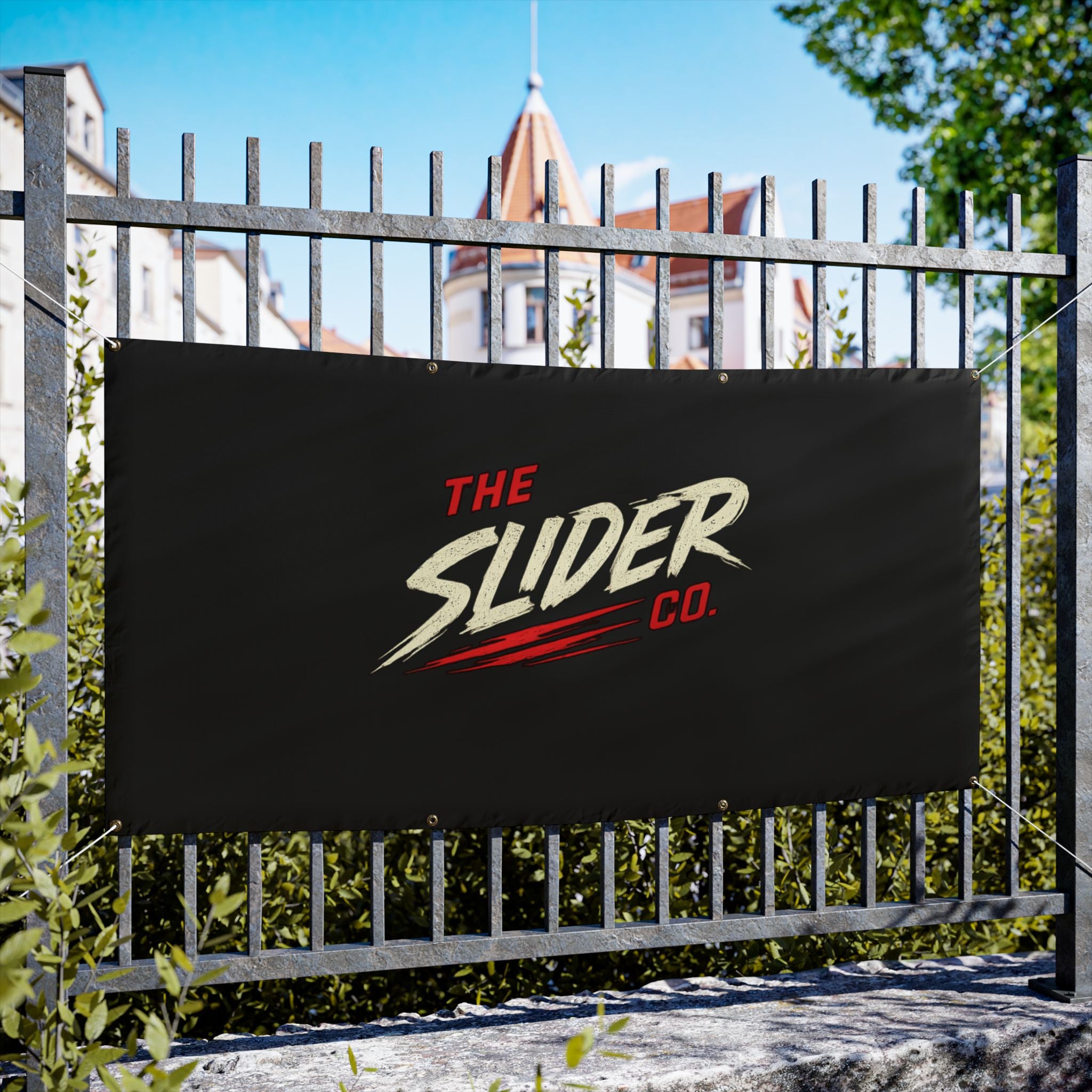 Vinyl Banner — The Slider Co. Custom Outdoor Logo Banner